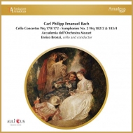 FAB 0054 CARL PHILIPP EMANUEL BACH: CELLO CONCERTOS WQ 170/172 - SYMPHONIES NO. 2 WQ 182/2 & 183/4